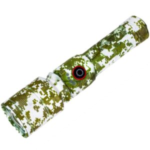 Ліхтар PLD-AK132M WHITE LASER LED PM10-TG camouflage, 1х18650, Power Bank, індикація заряду, ЗП Type-C, zoom, Box