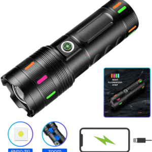 Ліхтар NIGHT VISION FLUORESCENCE 701-PM10-TG, Li-Ion акумулятор, ЗП Type-C, індикація заряду, zoom