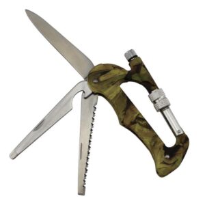 Тактичний ніж Traveler A-03 кемпінг, альпіністський карабін, гачок, LED ліхтарик