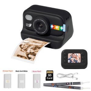 Дитячий фотоапарат миттєвого друку S9, BLACK