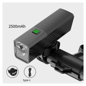 Велоліхтар BL-2024-4-XPG, індикація заряду, Waterproof, Li-Ion акумулятор, ЗП Type-C