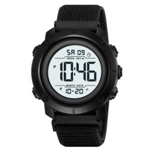 Годинники наручні 2497NBKWT SKMEI, BLACK/WHITE-NYLON