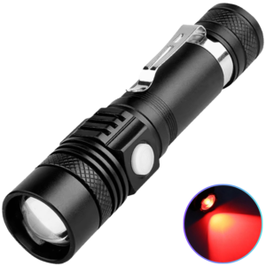 Ліхтар 608-T6(Red), 1x18650, ЗП microUSB, zoom