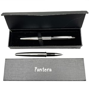 Подарункова ручка ролерна Pantera у футлярі (хромована) 090
