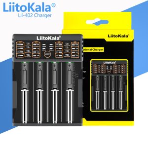 Зарядний пристрій LiitoKala Lii-402, Power Bank, 4Х-18650, АА, ААА Li-Ion, LiFePO4, Ni-Mh, ОРІГІНАЛ