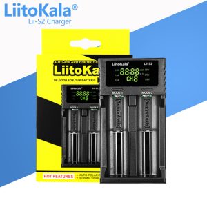 Зарядний пристрій LiitoKala Lii-S2, 2x-18650, 26650, АА, ААА Li-Ion, LiFePO4, NiMH, ОРИГІНАЛ