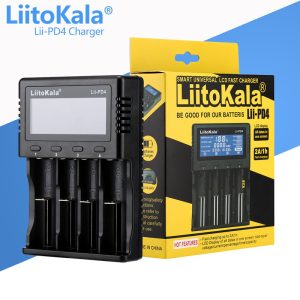 Зарядний пристрій LiitoKala Lii-PD4, 4хАА/ ААА/ A/ 14500/ 16340/ 18350/ 18650/ 26650, LiFePO4, NiCd/NiMH акумуляторів