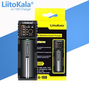 Зарядний пристрій LiitoKala Lii-100, універсальний, 14500/16340/18650/26650, USB, ОРИГІНАЛ