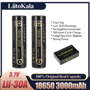 Аккумулятор 18650, LiitoKala Lii-30A, 3000mAh, ОРИГІНАЛ