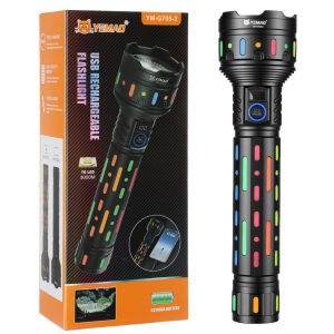 Ліхтар YEMAO YM-G705-2 TG, Li-Ion акумулятор, Power Bank, ЗУ Type-C, zoom