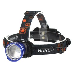 Ліхтар налобний W518-TG, 2x18650, ЗП Type-C, zoom, Box